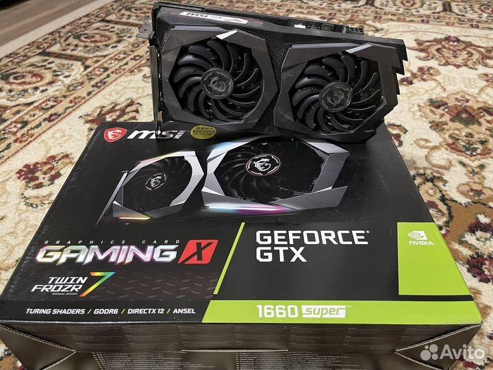 Видеокарта gtx 1660 super 6gb RGB подсветка