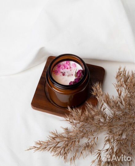 Ароматическая свеча из соевого воска 100 мл