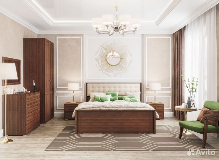 Кровать двуспальная современная