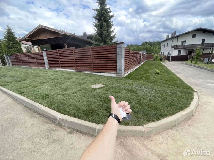 Рулонный газон для частного дома