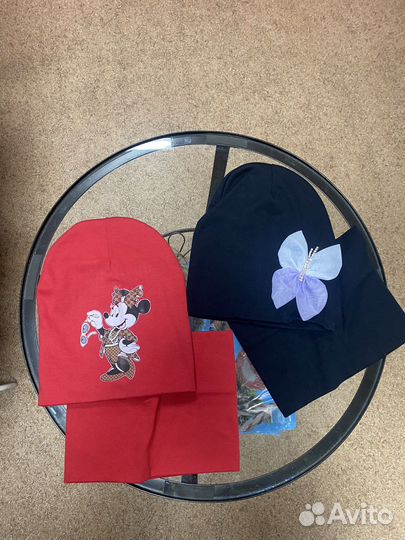 Детские шапки. Комплект. Шапка снуд