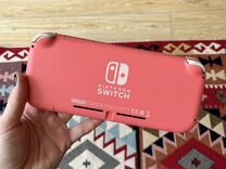 Nintendo switch lite розовая с играми