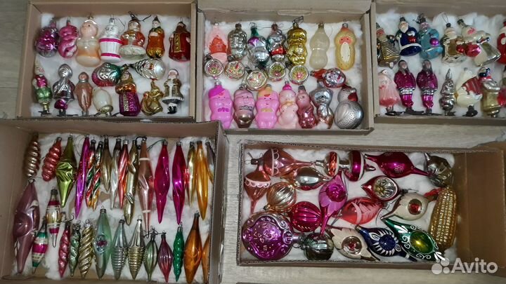 Елочные новогодние игрушки СССР