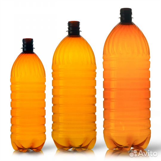 Бутылки 1,5л для пива с пробкой (пэт) (Набор 45 шт