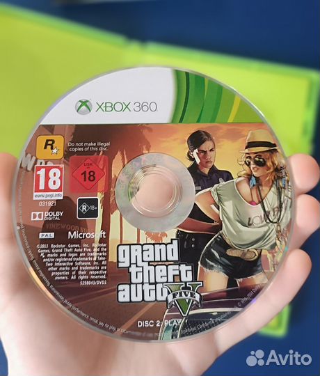 Лицензионный диск GTA5 на Xbox 360