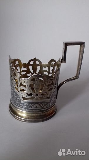 Серебряный советский подстаканник