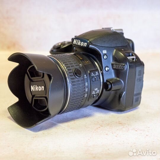 Nikon d3100 Kit 18-55 GII VR 27к пробег