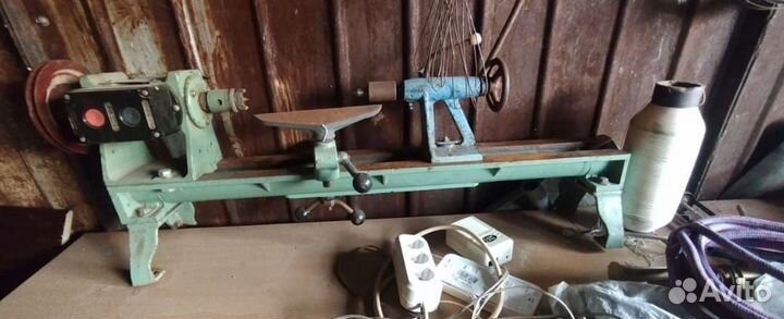 Токарный станок по дереву бу без электродвигателя