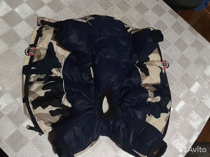 Одежда для средней собаки, комбинезон зимний