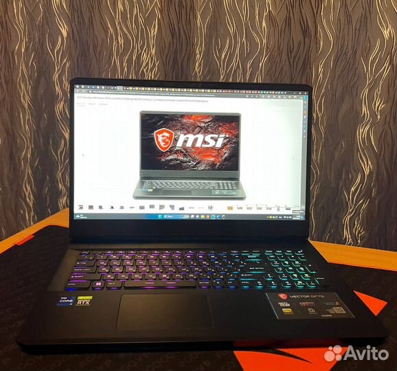 Ноутбук Msi 17.3 Vector 3070Ti