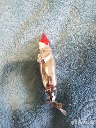 Новогодняя игрушка на пришепке СССР