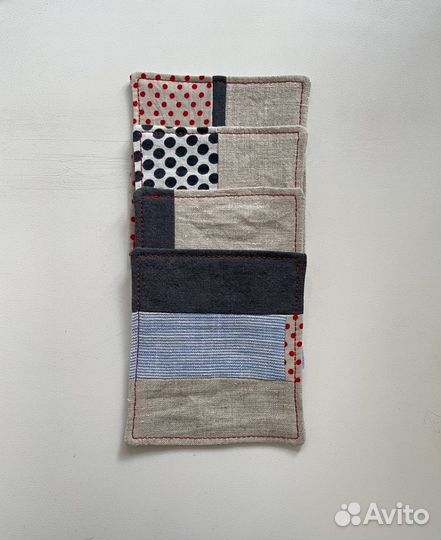 Подставки под чашки тканевые