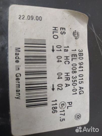 Б/У Б/У Фара левая Европа. Замутневшая