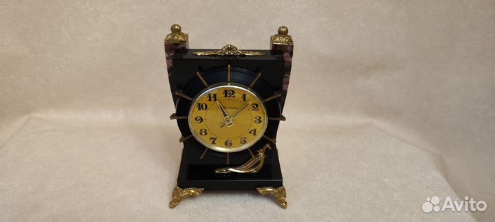 Часы настольные, механические, Молния, СССР