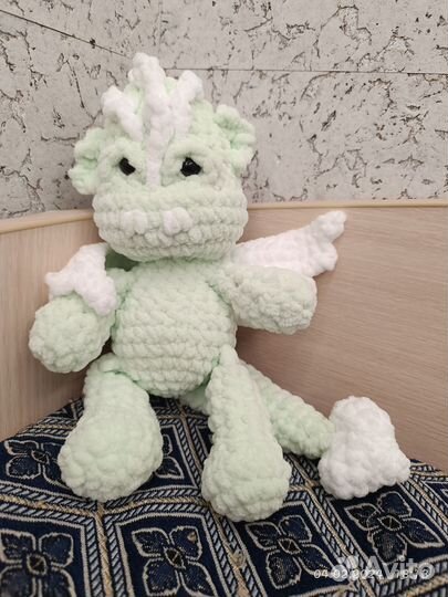 Плюшевая игрушка дракон динозавр