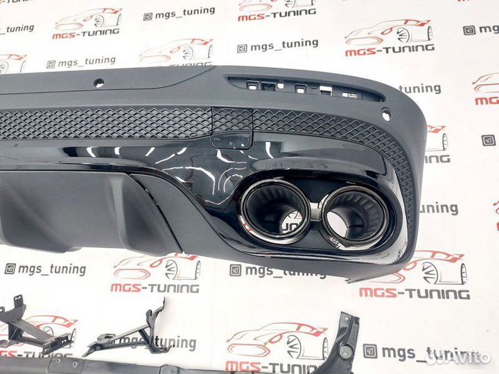 Диффузор + насадки 45 амг черный Мерседес GLB X247