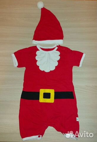 Костюм детский Дед Мороз + шапочка