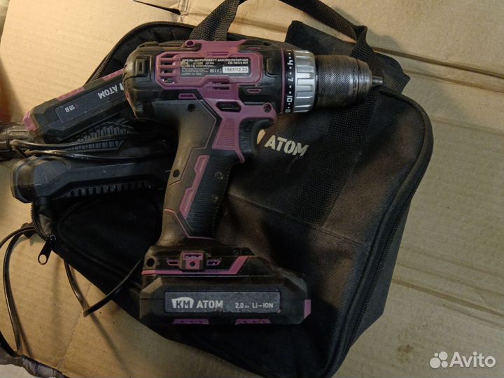 Шуруповерт км атом CD 181/2 KIT 18V