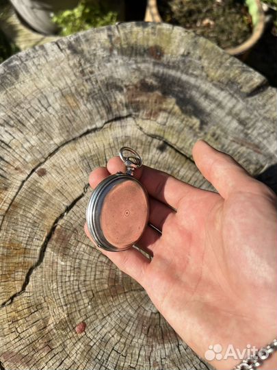 Старинные карманные часы серебро