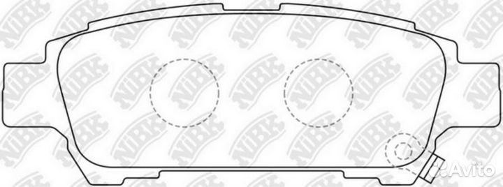 Nibk PN1449 Колодки тормозные дисковые зад