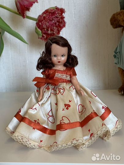 Винтажная кукла Nancy Ann storybook dolls с бантом