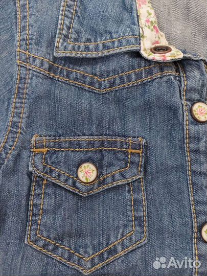 Платье джинсовое для девочки 104
