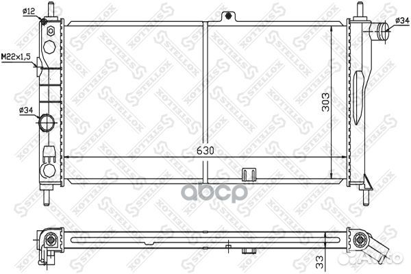 10-25101-SX радиатор системы охлаждения Opel K