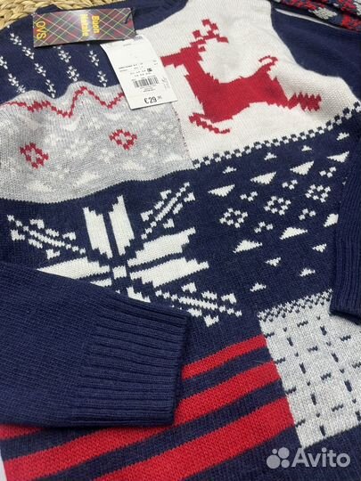 Свитер новогодний для мальчика 122