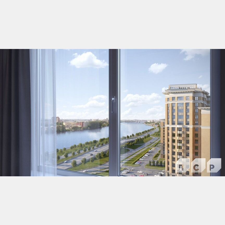 2-к. квартира, 57,3 м², 22/23 эт.