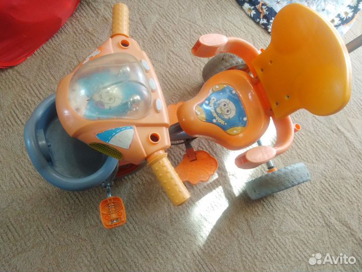 Велосипед для малышей с ручкой