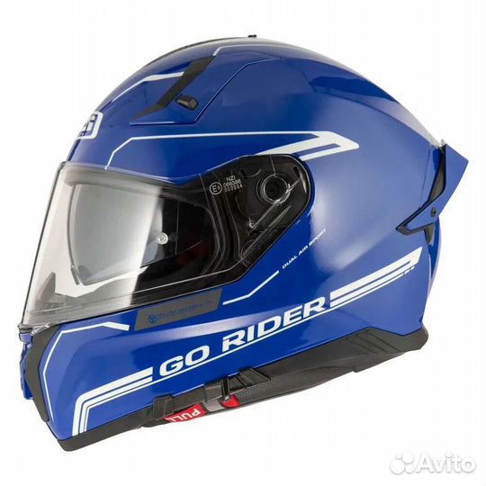 NZI Go Rider Stream Solid full face helmet Nouveau
