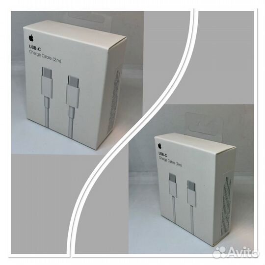 Оригинальный провод apple type-c/type-c 1м и 2м