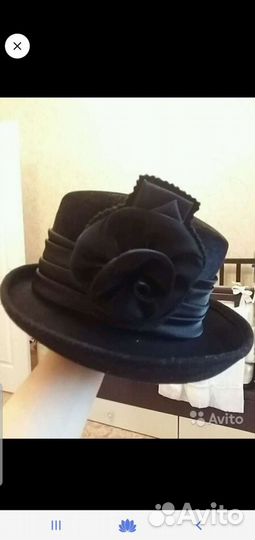 Фетровая шляпка для леди