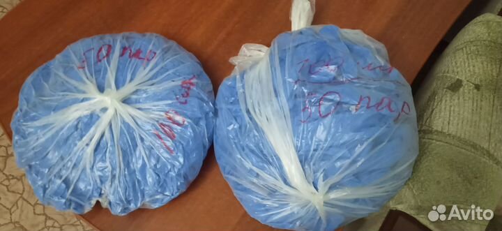 Перчатки нитриловые, латексные