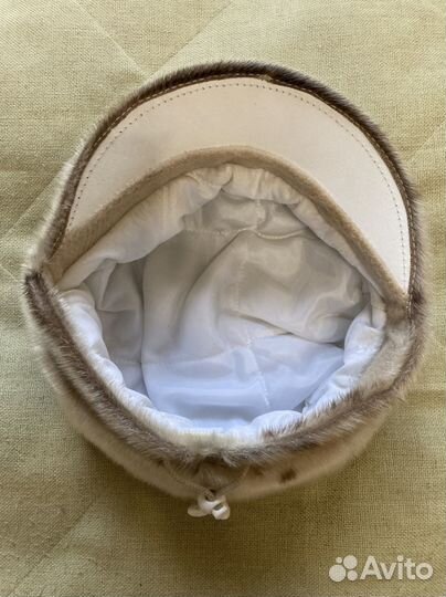 Зимнее модное кепи, натуральный мех