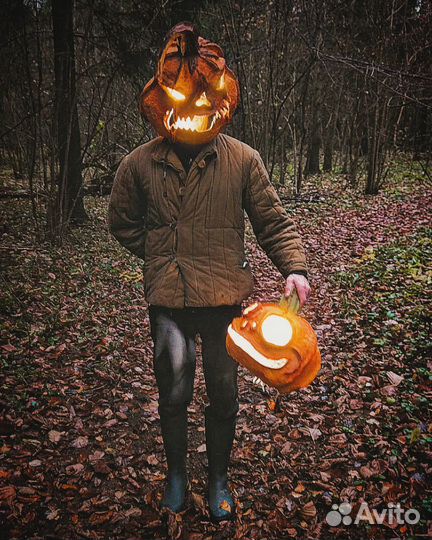 Поделка Детская Осень Маска Тыква Хэллоуин