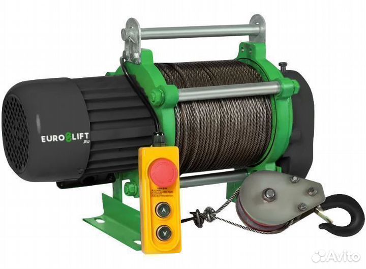 Лебедка электрическая 500/1000 кг 100/50 м 380В