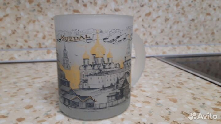 Кружки сувенирные(стекло) Чашка с блюдцем(керамика