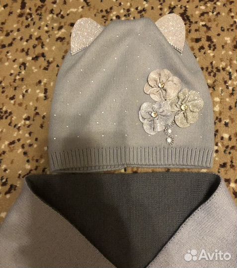 Шапочка+шарф комплект