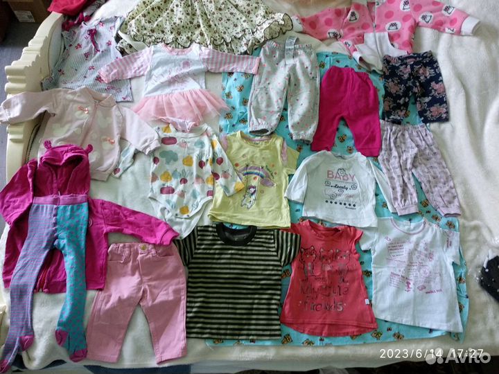 Детские вещи пакетом на девочку размер 74 -86
