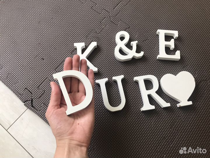 Буквы декор белые