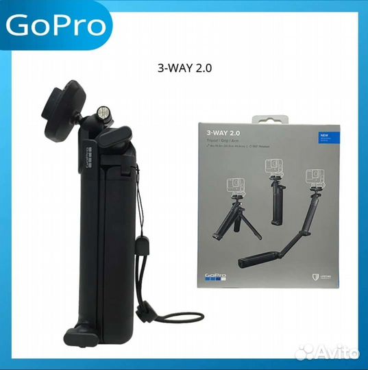 Трипод-штатив GoPro 3 Way 2.0, afaem-002, оригинал