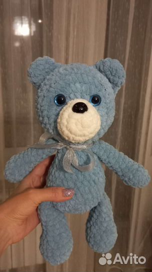Вязаный плюшевый мишка под заказ