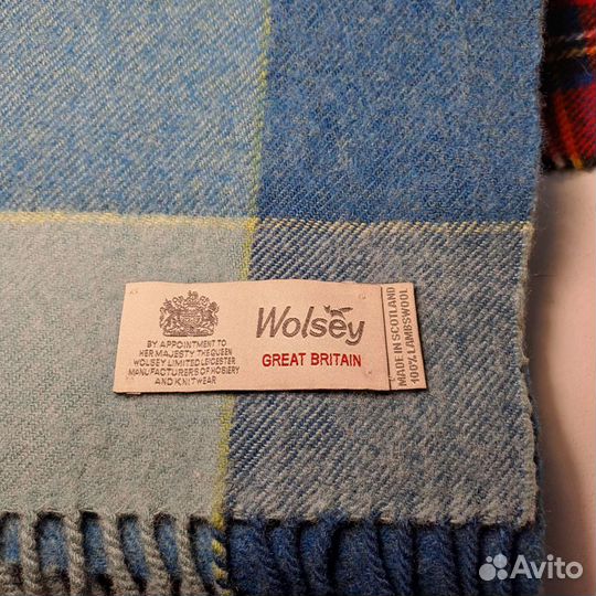 Винтажный шарф Wolsey made in Scotland