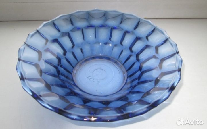 Ваза.салатник,фрукты и т.д. синее стекло, СССР