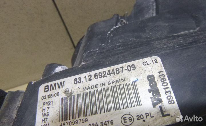 Фара левая BMW 1-Series (E81,E87) 2004-2012