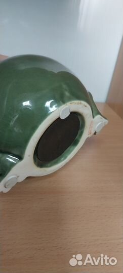Копилка лягушка керамика
