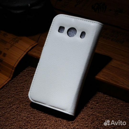 Чехол (книжка) Muvit для samsung Ace 4 (белый)