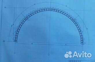 Фермы для арочного ангара 12х6