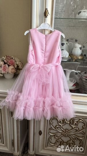 Платье для девочки 116 новое розовое